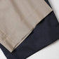 TWO TUCK MILITARY TROUSERS WOOL TROPICAL MELANGE