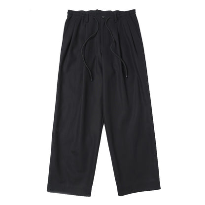 DOUBLE PLEATED EASY TROUSERS ORGANIC COTTON SURVIVAL CLOTH