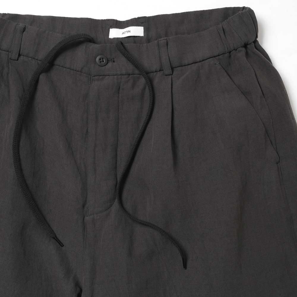 COTTON LINEN VOILE LOOSE FIT SHORTS