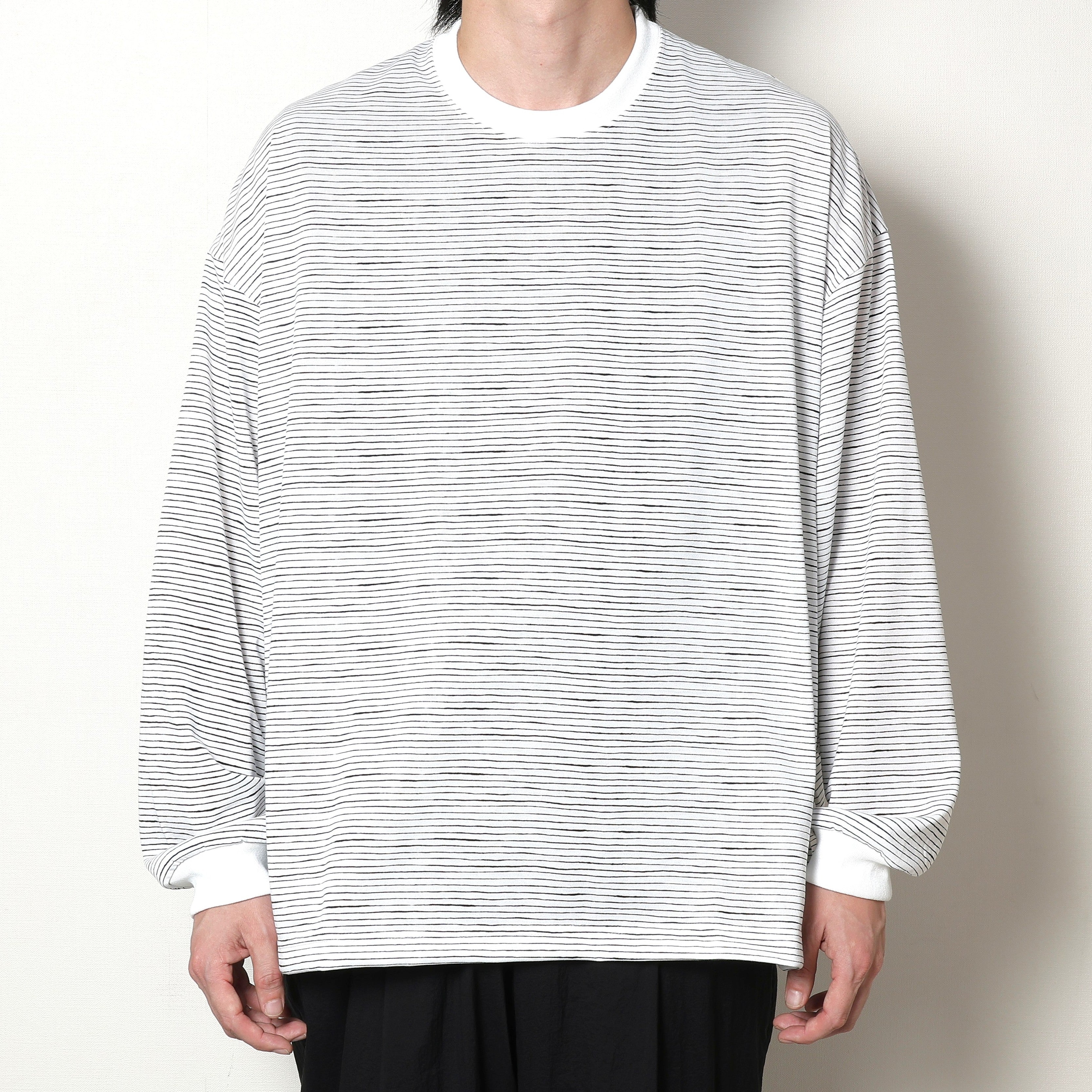 S.F.C (STRIPES FOR CREATIVE) SUPER BIG LS TEE (SIDE STRIPE TECH