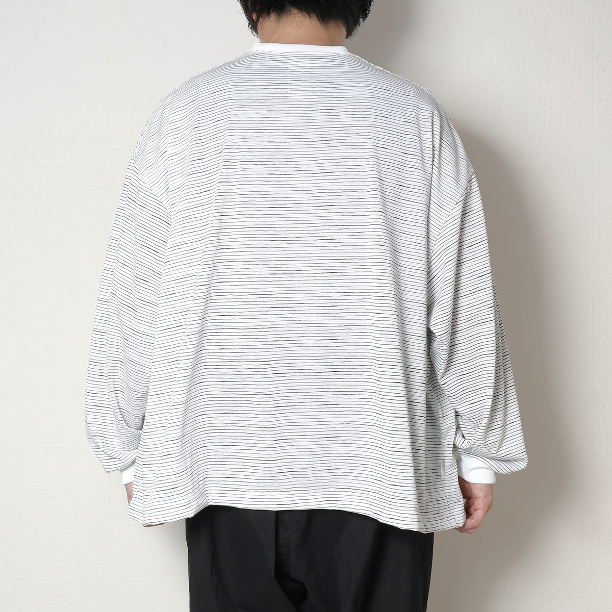 SUPER BIG LS TEE(SIDE STRIPE TECH)