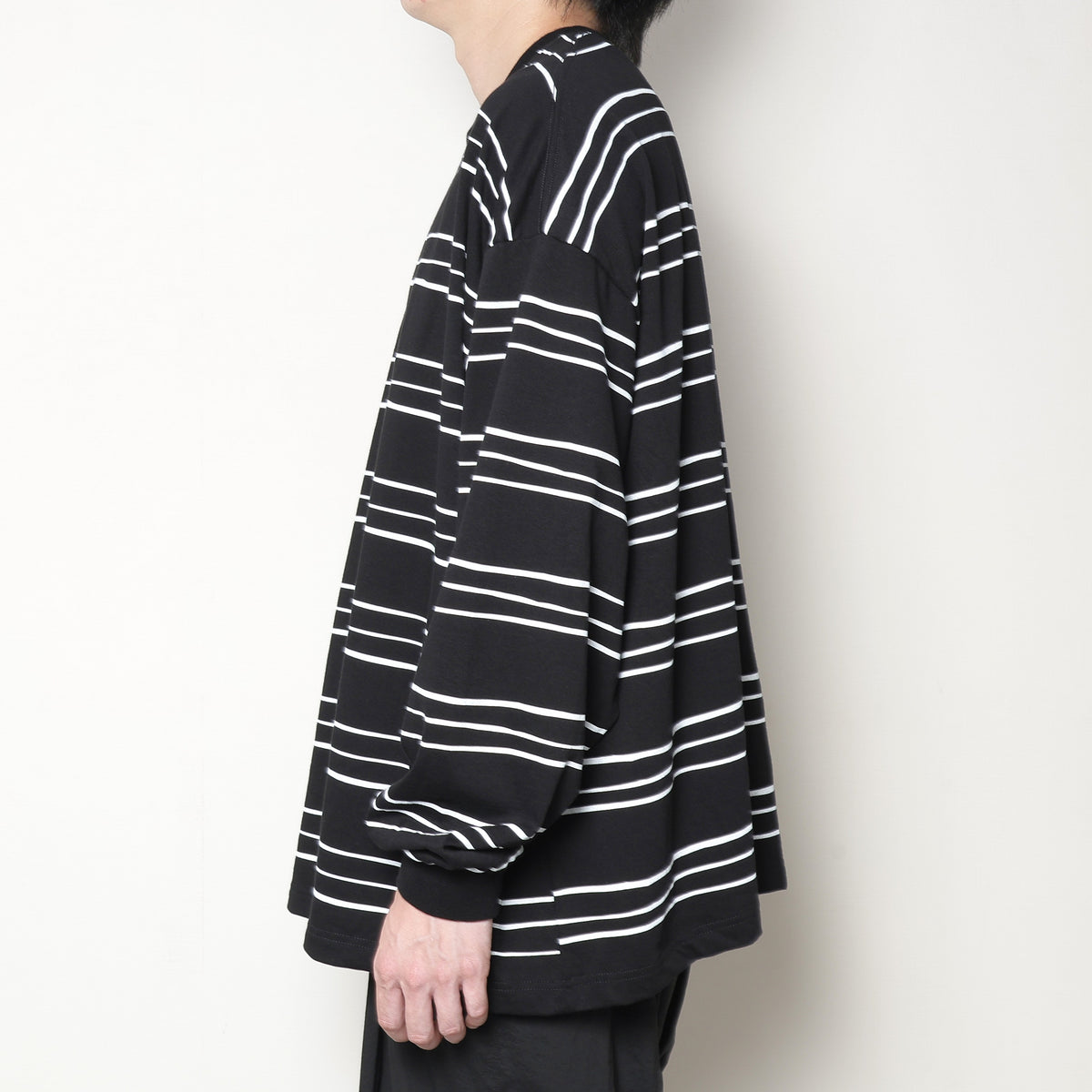 SUPER BIG LS TEE(MULTI STRIPE)
