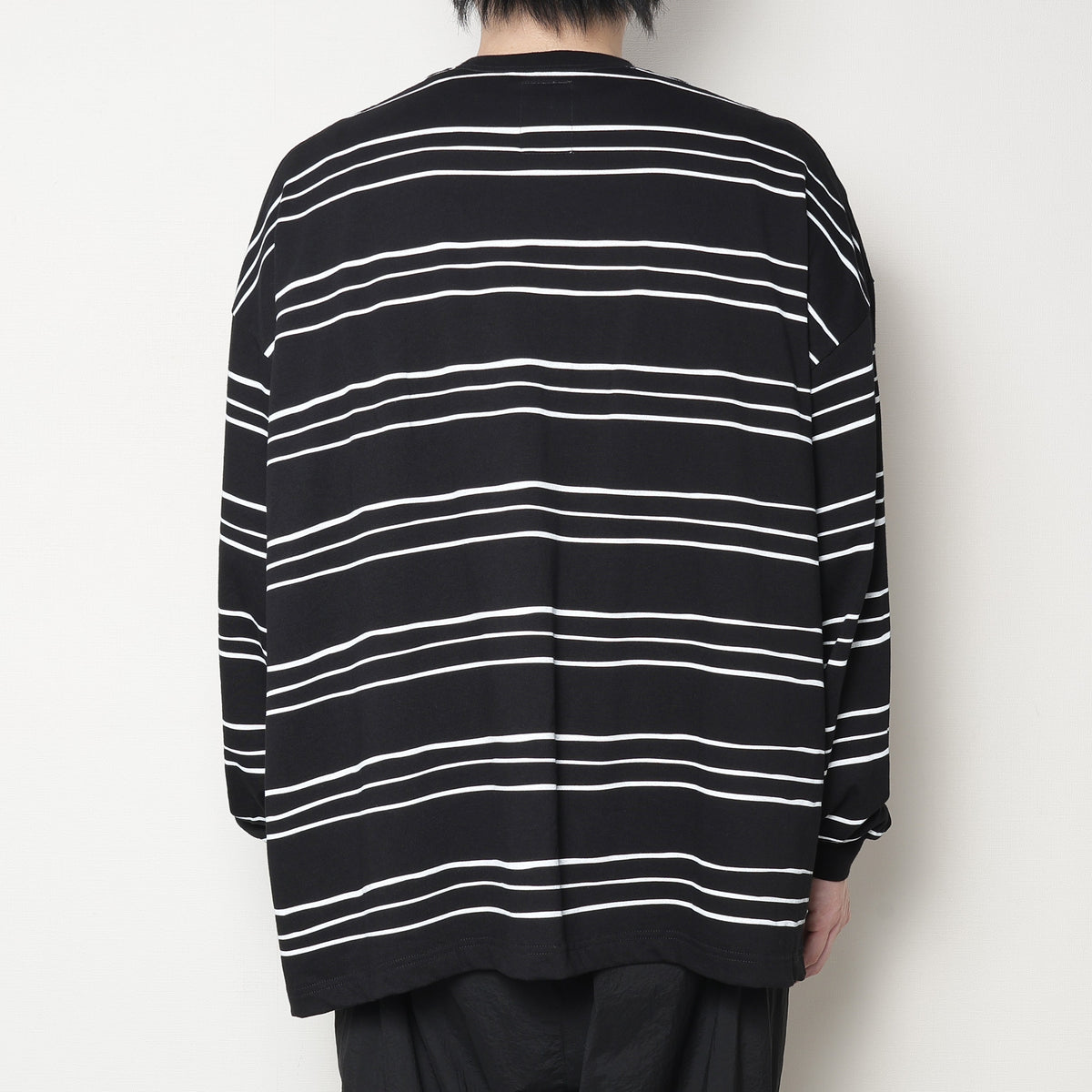SUPER BIG LS TEE(MULTI STRIPE)