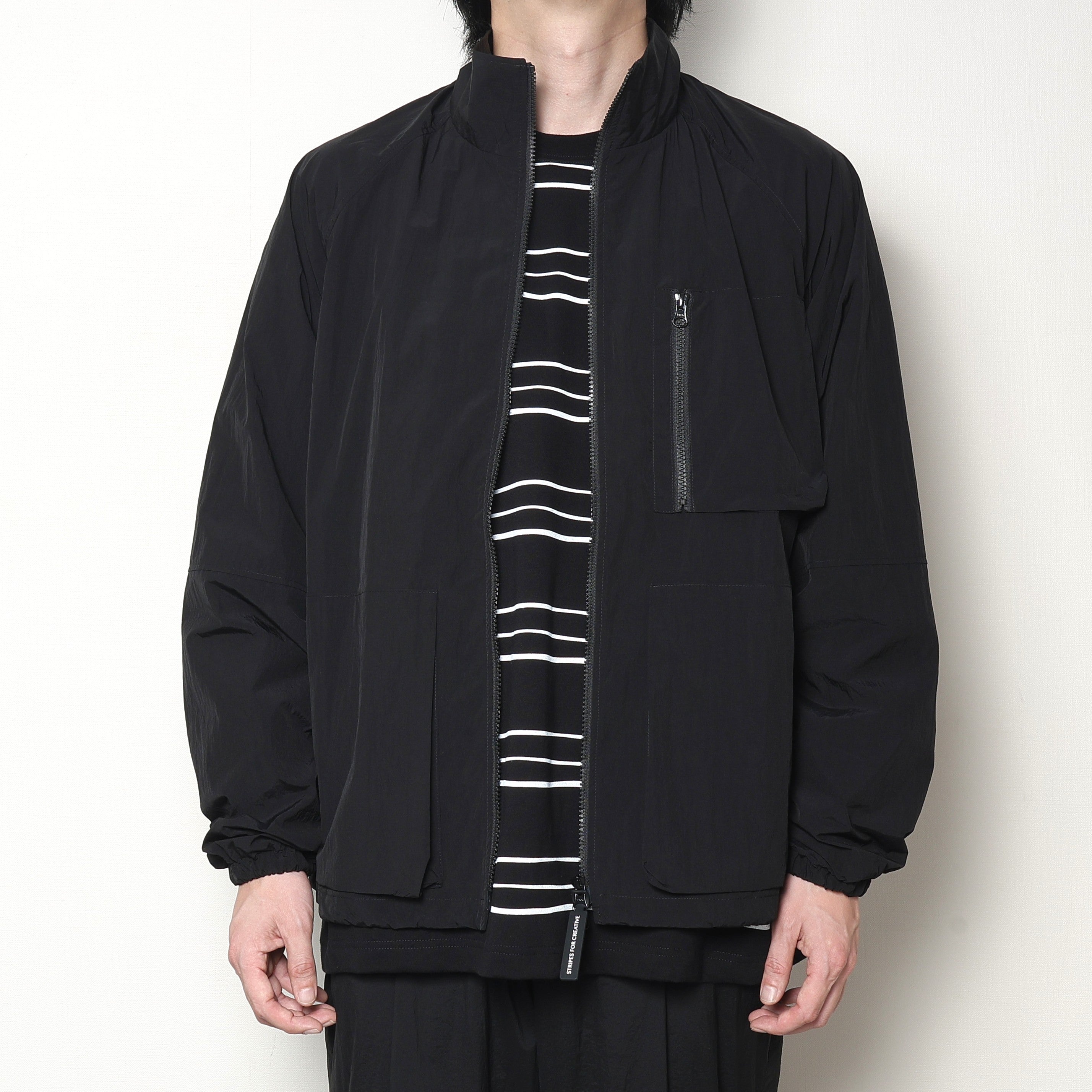 【美品】S.F.Cナイロンシャツジャケット Lサイズ S.F.C(ストライプスフォークリエイティブ)SPORTY JACKET(NYLON