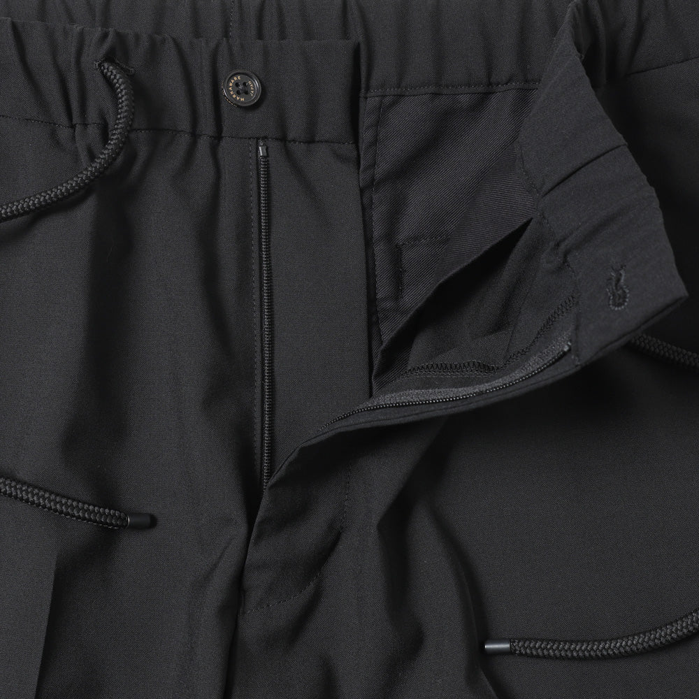 FLAT TAPERED EASY TROUSERS ORGANIC WOOL 2/80 TROPICAL