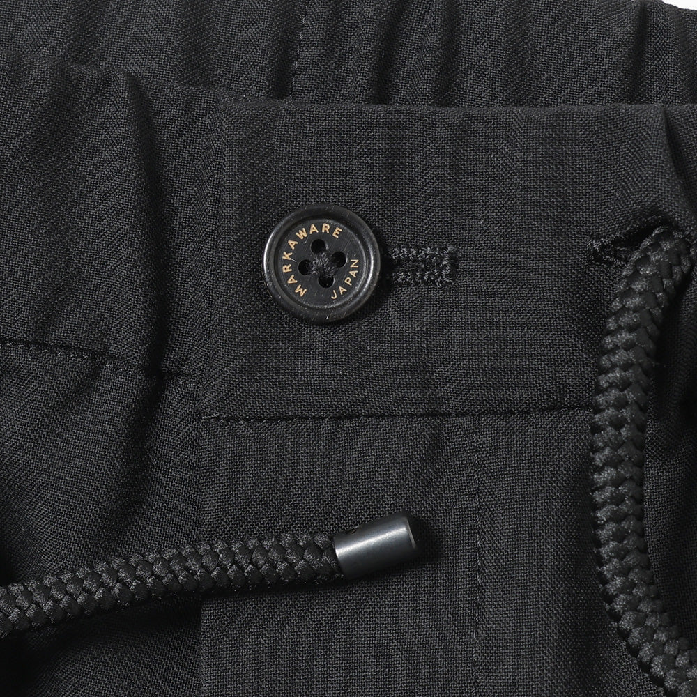 FLAT TAPERED EASY TROUSERS ORGANIC WOOL 2/80 TROPICAL