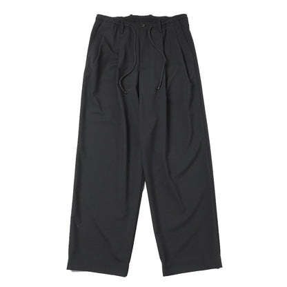 DOUBLE PLEATED EASY TROUSERS ORGANIC WOOL 2/80 TROPICAL