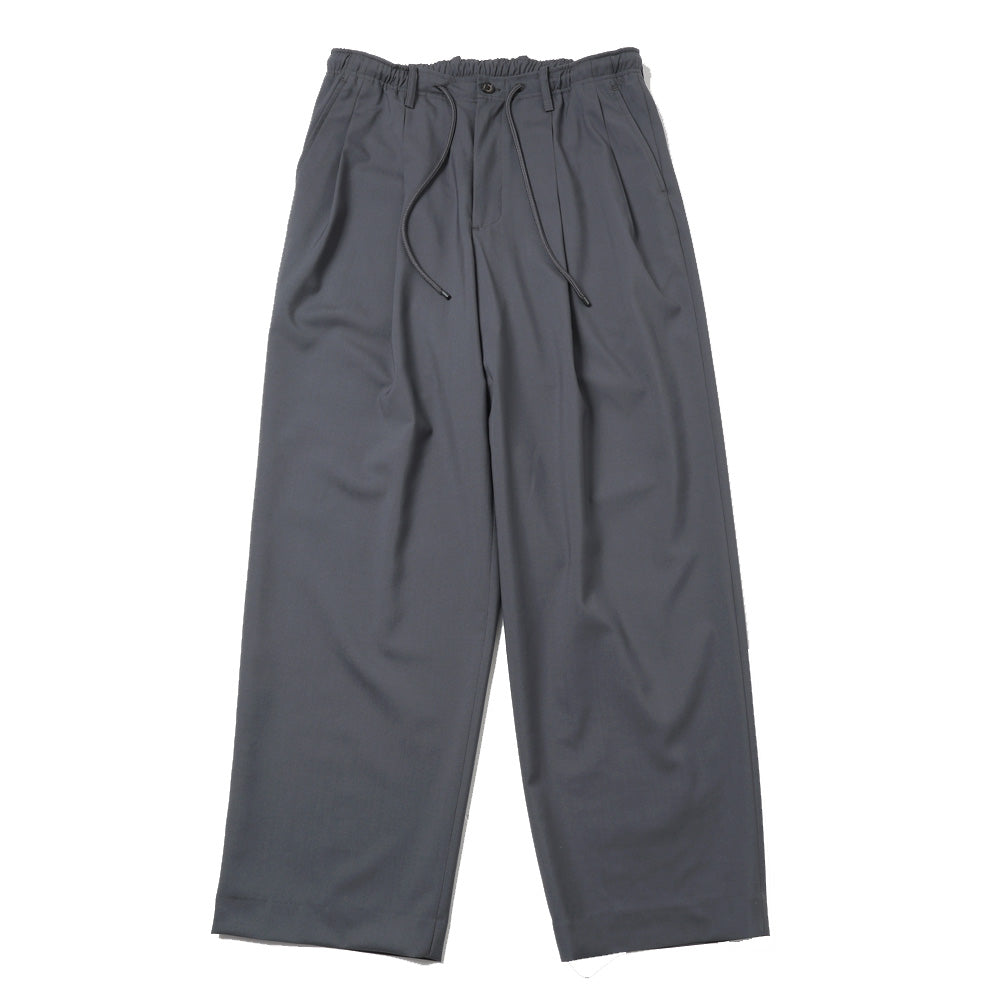 DOUBLE PLEATED EASY TROUSERS ORGANIC WOOL 2/80 TROPICAL