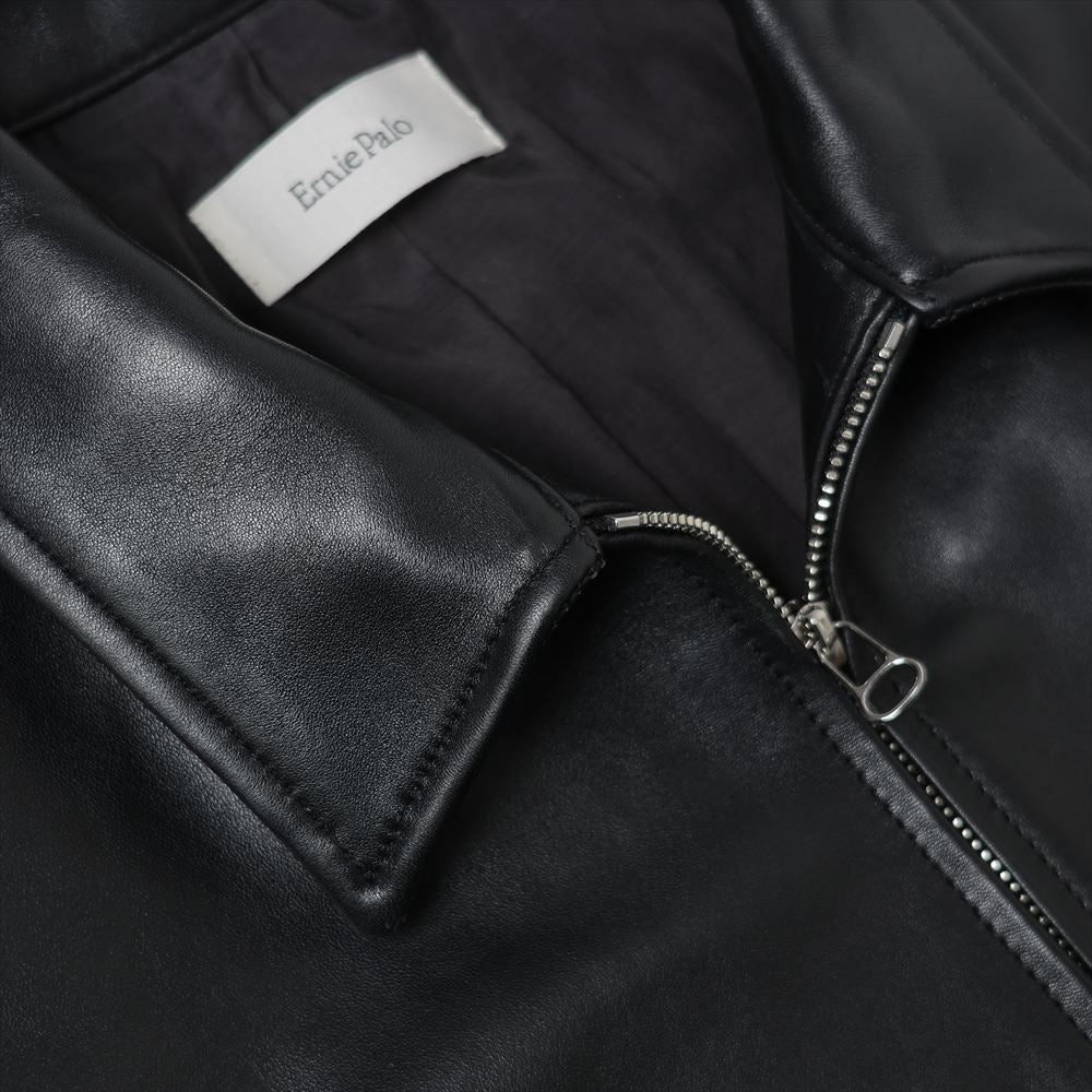 Leather Zip Blouson