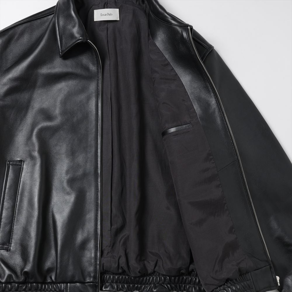Leather Zip Blouson