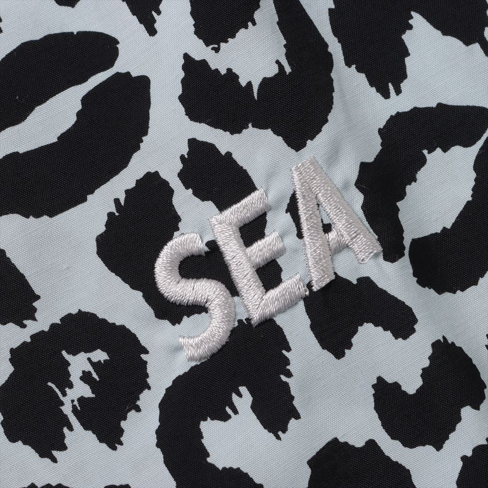 WDS × MINEDENIM Lips Leopard Print Open Collar SH