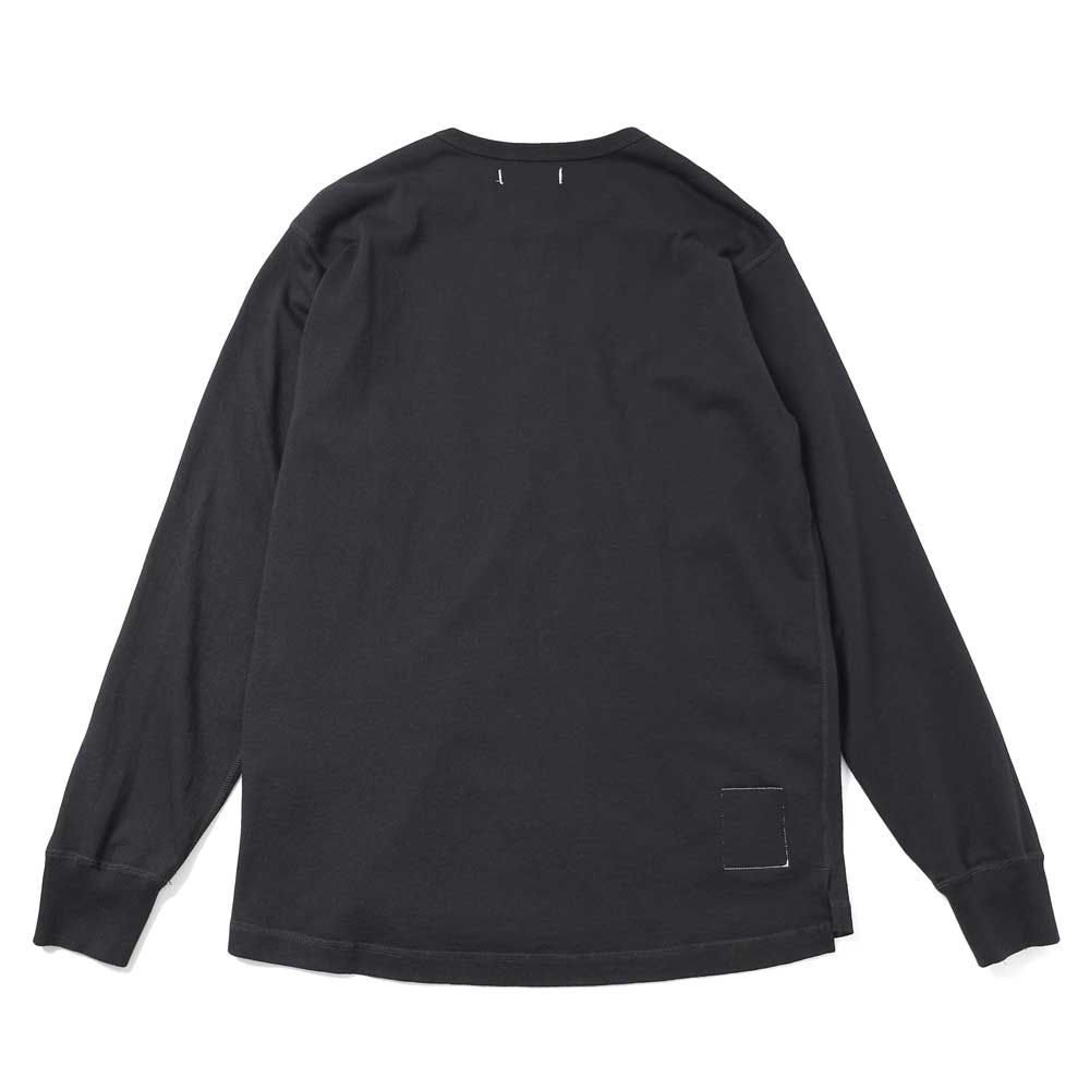DWELLER L/S HENRY NECK TEE COTTON JERSEY