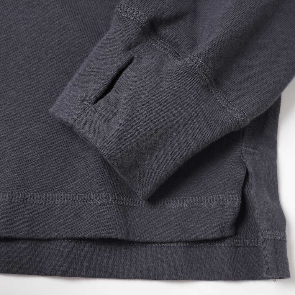 DWELLER L/S HENRY NECK TEE COTTON JERSEY