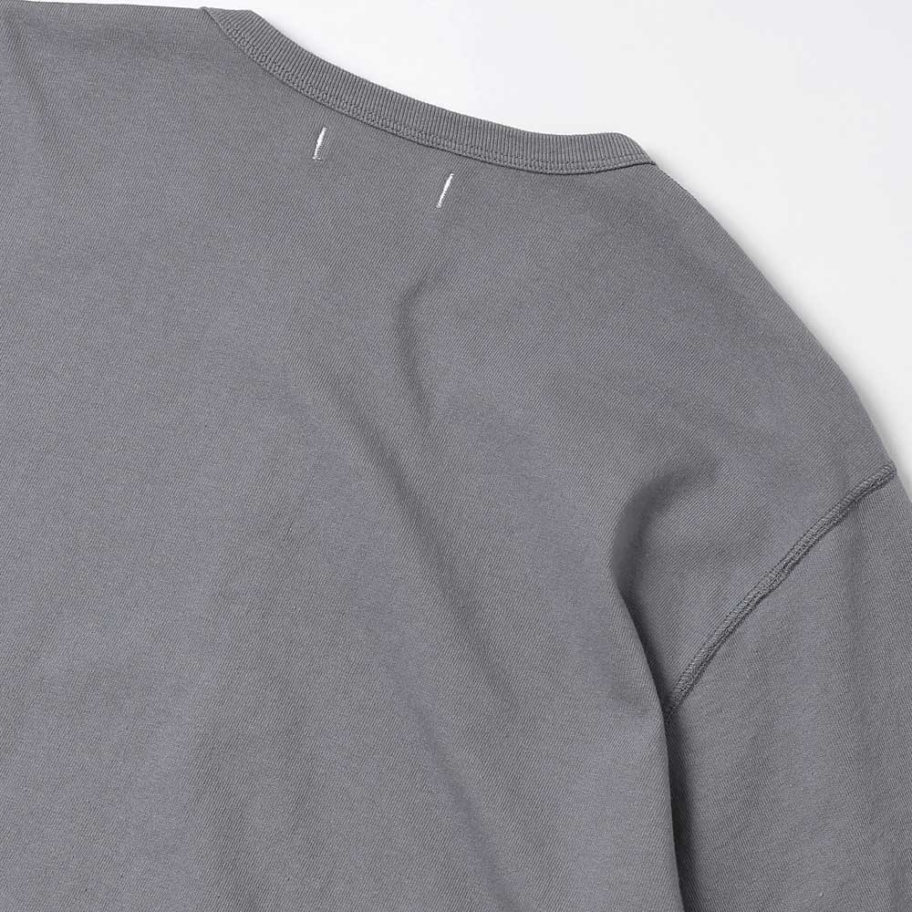 DWELLER L/S HENRY NECK TEE COTTON JERSEY