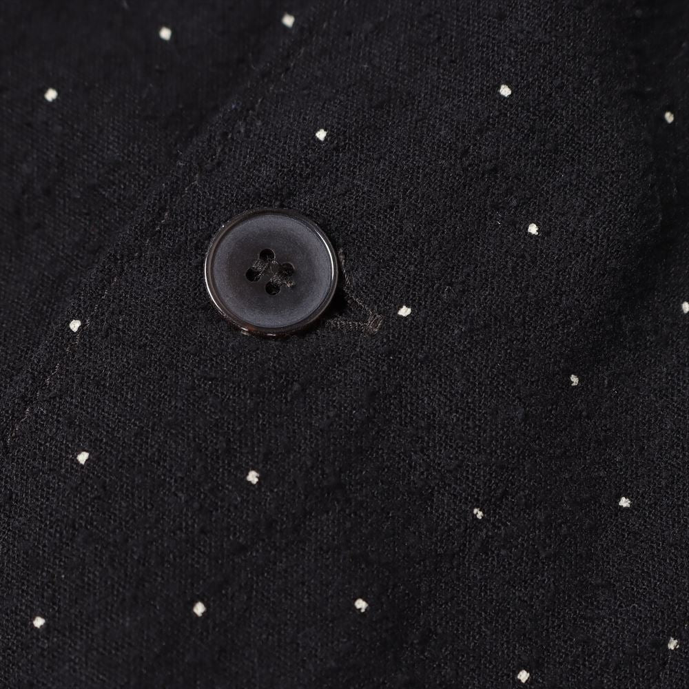 Silk noil dot shirt jacket