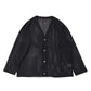 V-Neck Cardigan - Geometric Raschel Lace