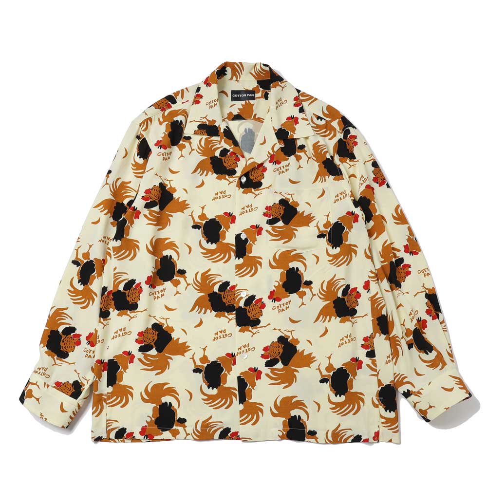 ROOSTER L/S レーヨンシャツ Shawn