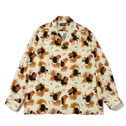 ROOSTER L/S レーヨンシャツ Shawn