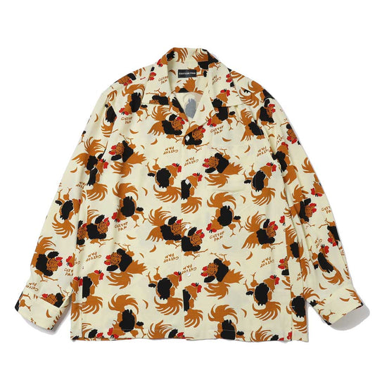 ROOSTER L/S レーヨンシャツ Shawn