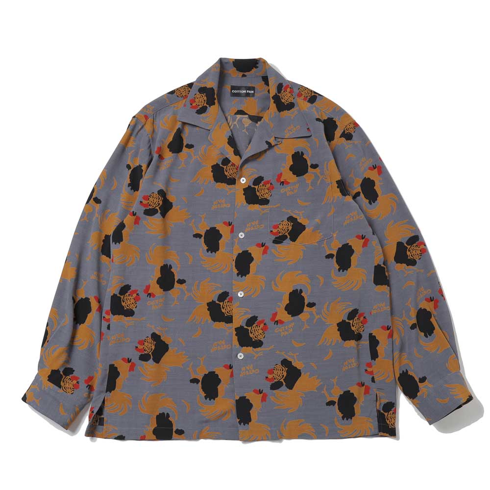 ROOSTER L/S レーヨンシャツ Shawn