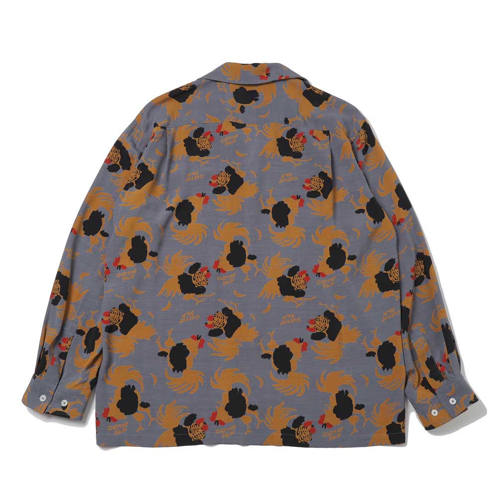 ROOSTER L/S レーヨンシャツ Shawn