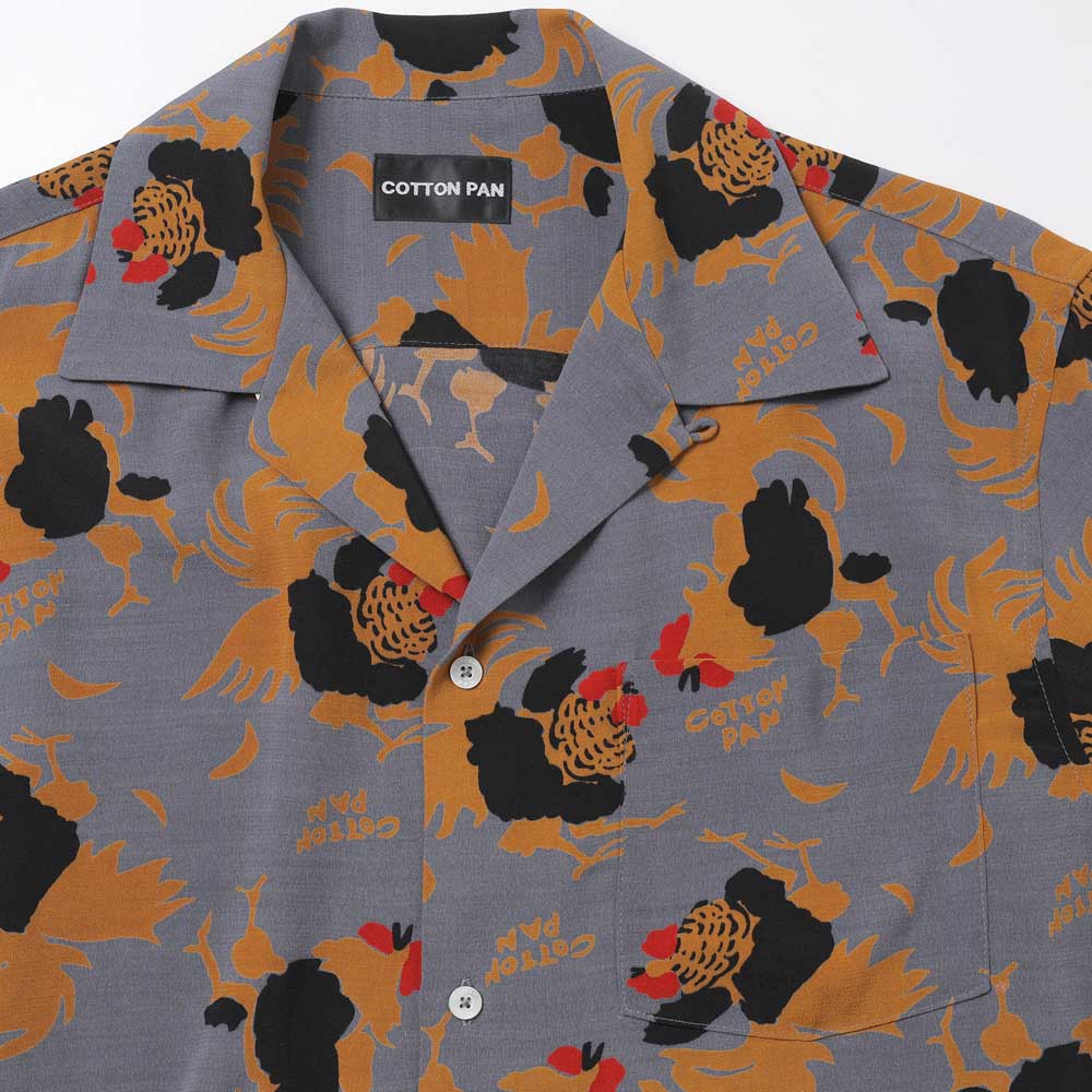 ROOSTER L/S レーヨンシャツ Shawn