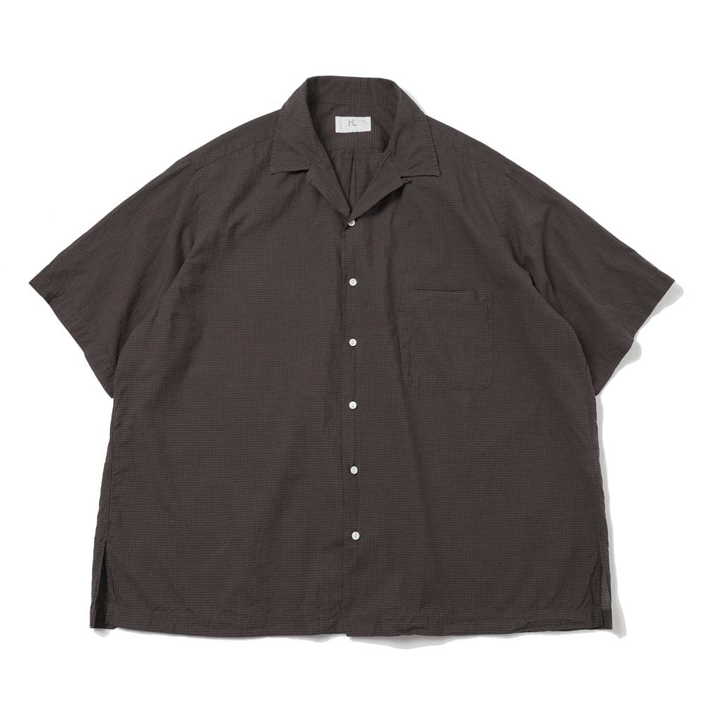 HERILL（ヘリル） Lawn Check Open Collar Shirts 26-050-HL-8090-10