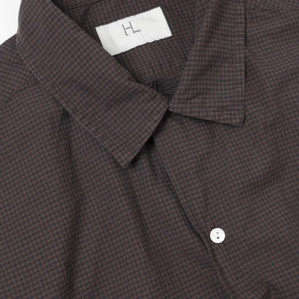 Lawn Check Open Collar Shirts