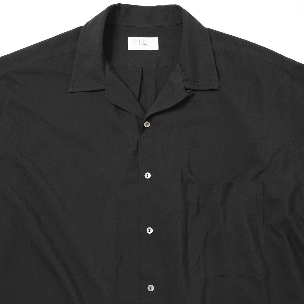 HERILL（ヘリル） Silk Cotton Nep Open Collar Shirts 26-050-HL-8080