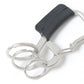CARABINER KEY RING with HORSE LEATHER
