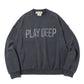 Double SP processed fleece crew (PLAY DEEP)