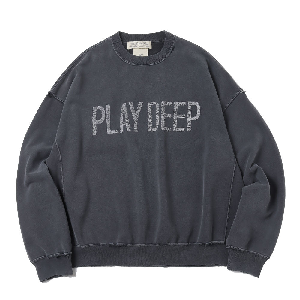 Double SP processed fleece crew (PLAY DEEP)