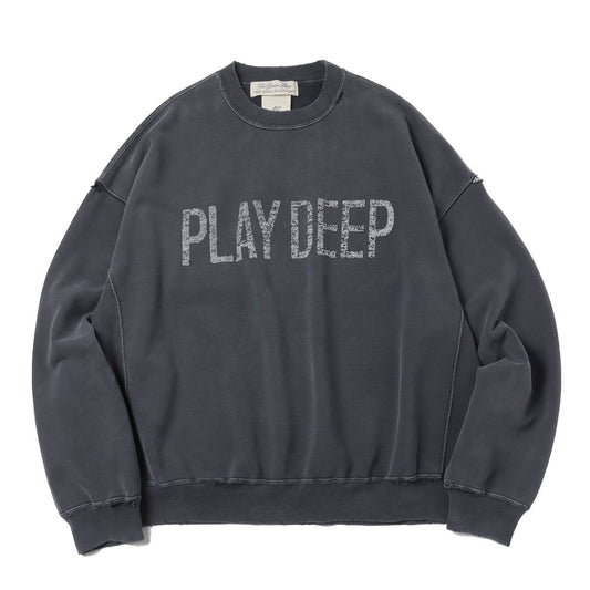 Double SP processed fleece crew (PLAY DEEP)