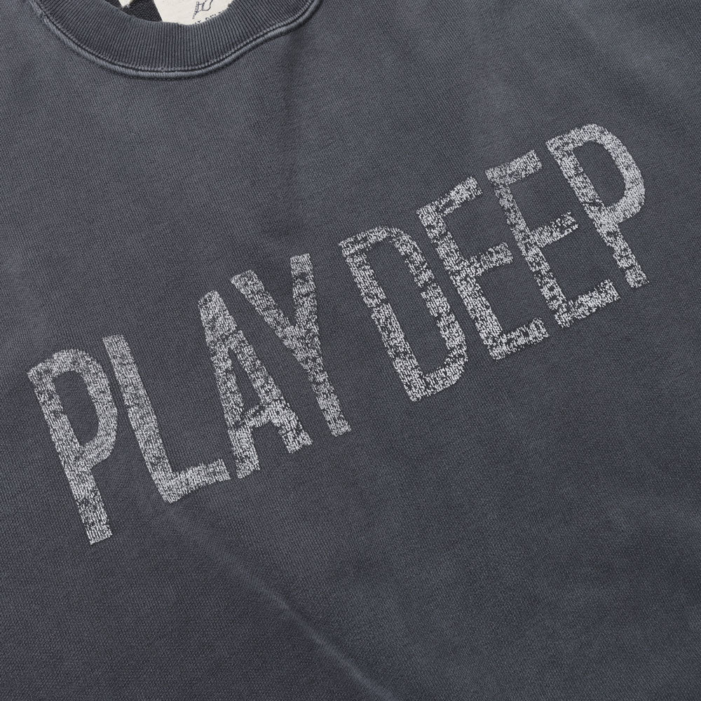 Double SP processed fleece crew (PLAY DEEP)