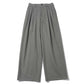 TRIPLE PLEATED WIDE TROUSERS ORGANIC COTTON SURVIVAL CLOTH