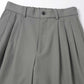 TRIPLE PLEATED WIDE TROUSERS ORGANIC COTTON SURVIVAL CLOTH