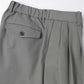 TRIPLE PLEATED WIDE TROUSERS ORGANIC COTTON SURVIVAL CLOTH