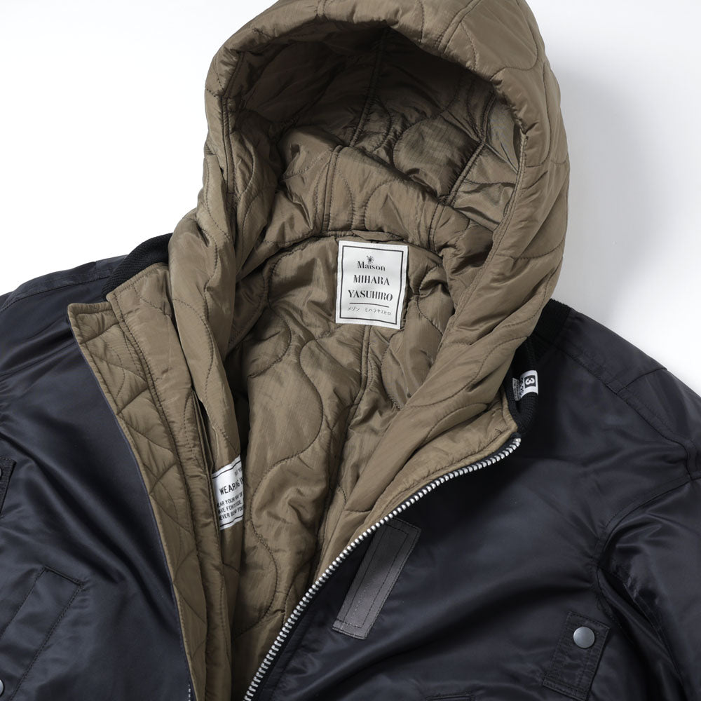 HOODED BOMBER JACKET