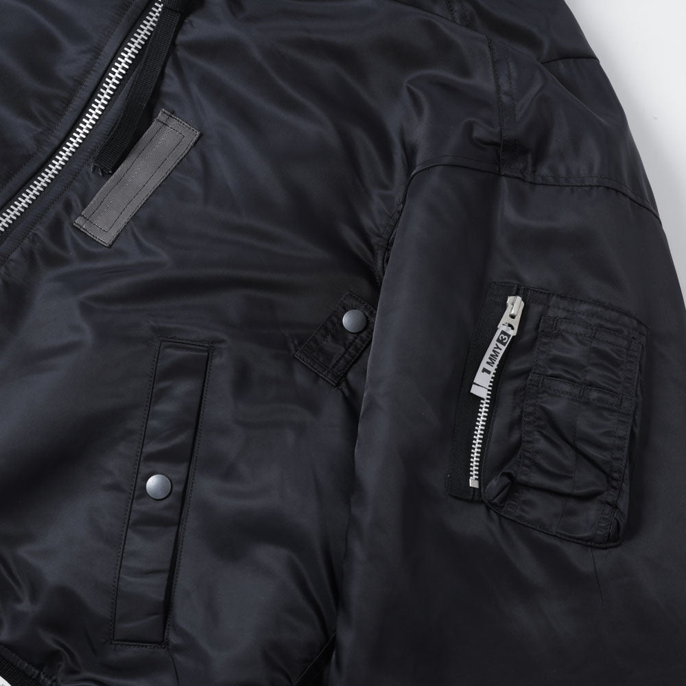 HOODED BOMBER JACKET