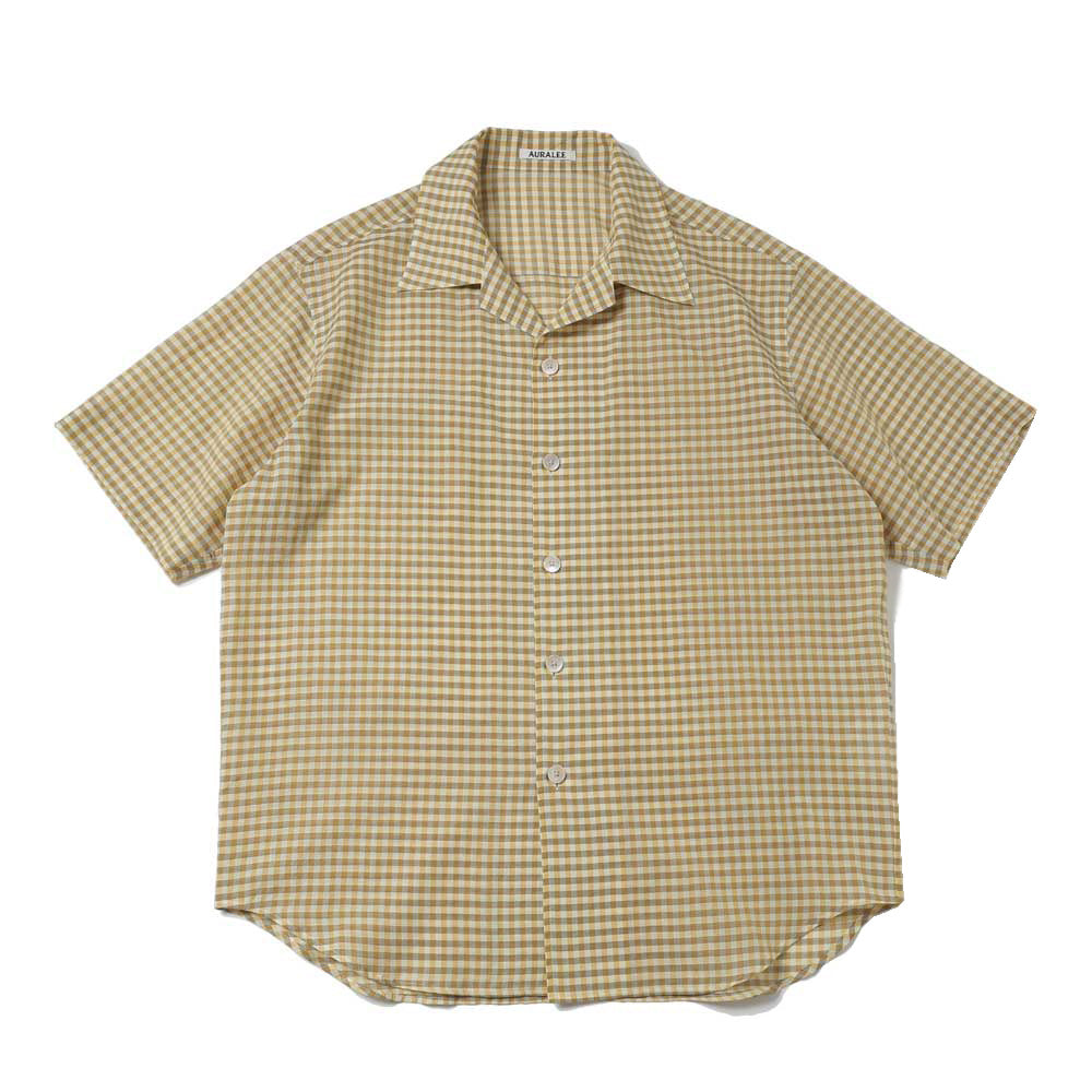 AIRY LIGHT COTTON CHECK HALF SLEEVED SHIRT