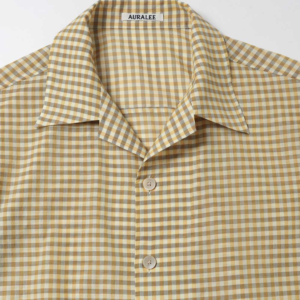 AIRY LIGHT COTTON CHECK HALF SLEEVED SHIRT