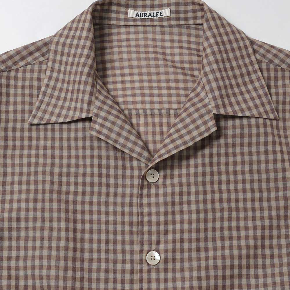 AIRY LIGHT COTTON CHECK HALF SLEEVED SHIRT