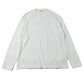 BRUSHED ORGANIC COTTON JERSEY L/S TEE