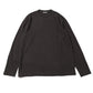 BRUSHED ORGANIC COTTON JERSEY L/S TEE