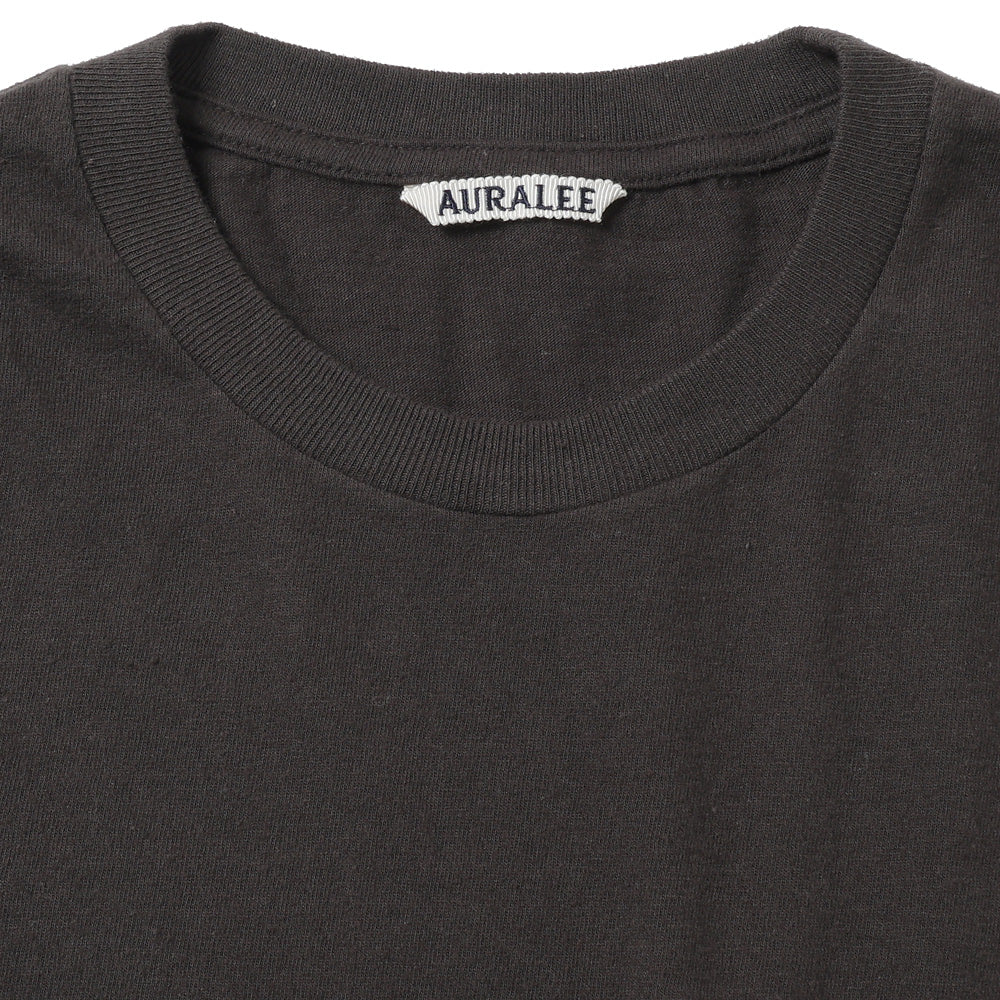 AURALEE) BRUSHED ORGANIC COTTON JERSEY L/S TEE (A26SP01PT