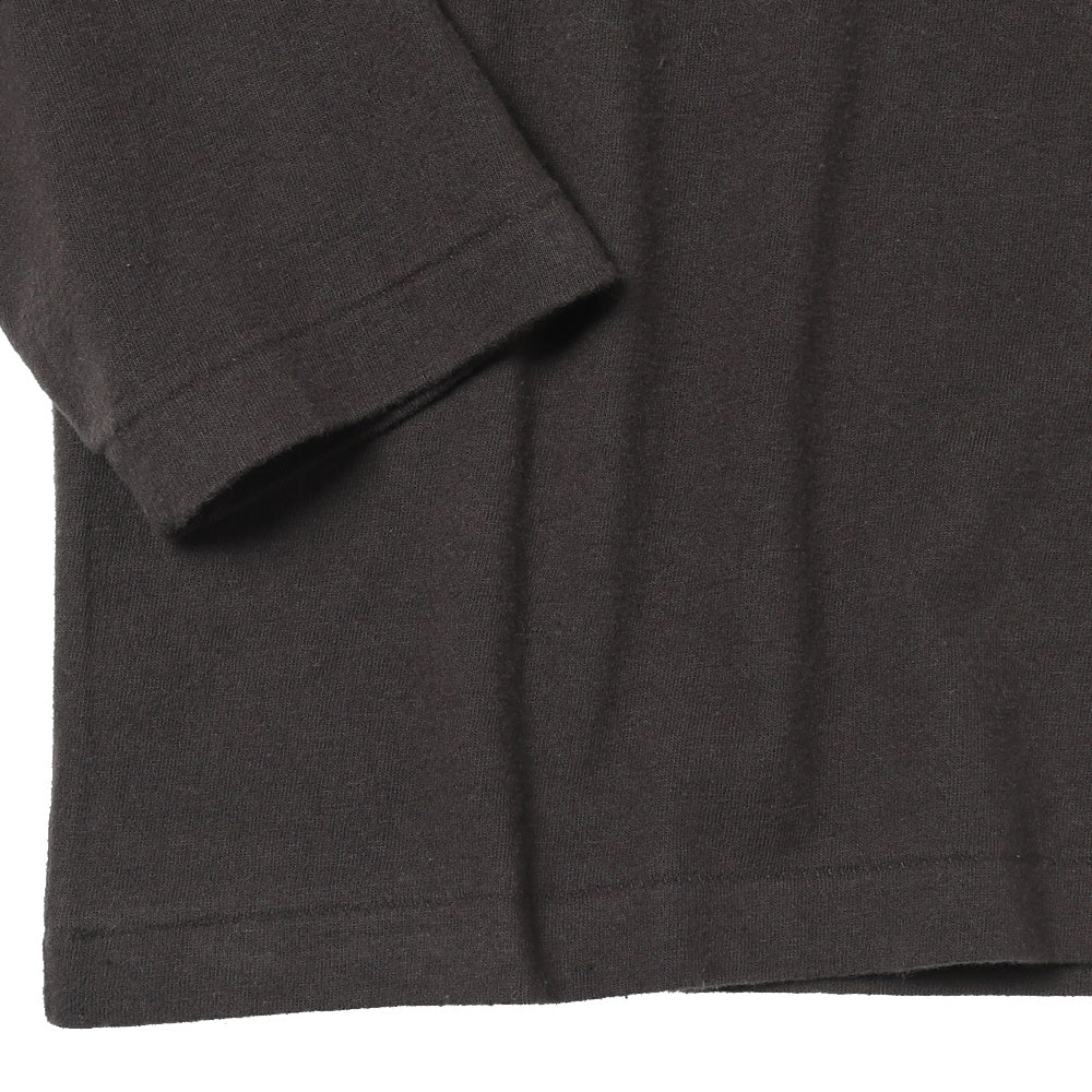 BRUSHED ORGANIC COTTON JERSEY L/S TEE