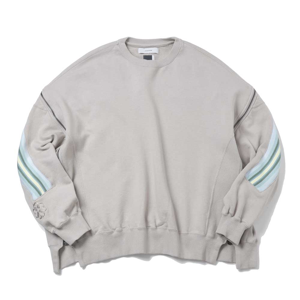 ZIPPER RIB SWEAT