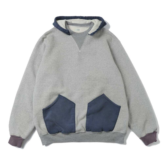 Vintage Attached Hood Sweat Parka