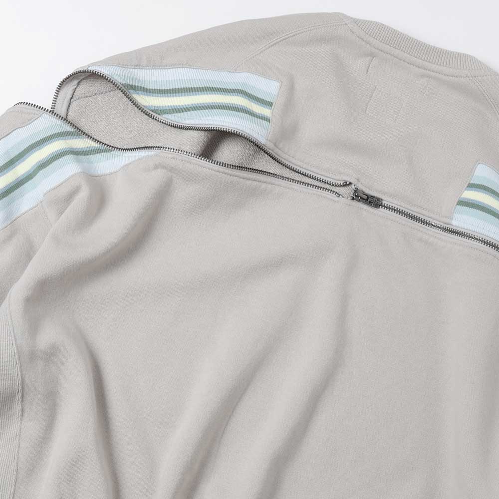 ZIPPER RIB SWEAT