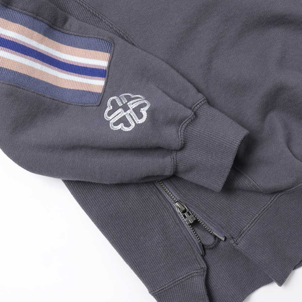 ZIPPER RIB SWEAT